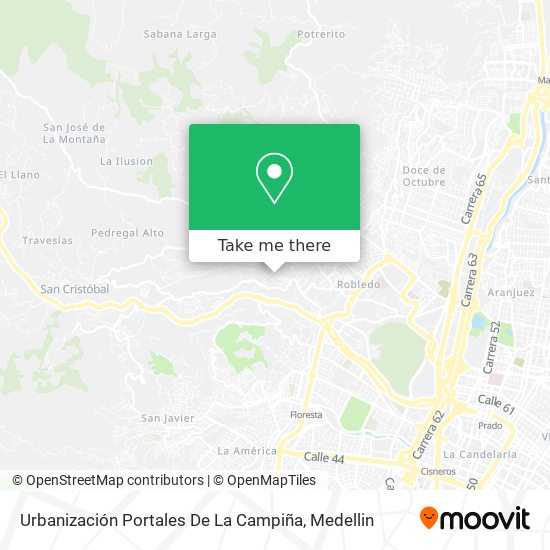 Mapa de Urbanización Portales De La Campiña