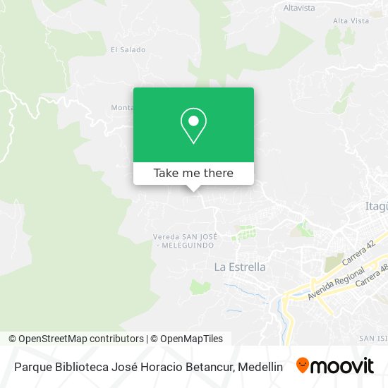 Parque Biblioteca José Horacio Betancur map