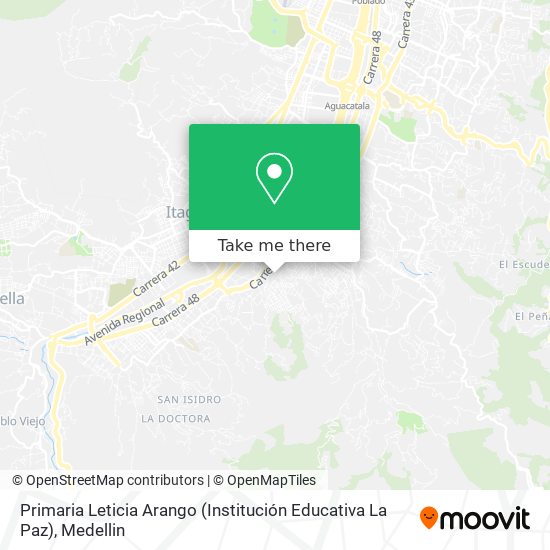 Mapa de Primaria Leticia Arango (Institución Educativa La Paz)