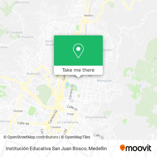 Institución Educativa San Juan Bosco map