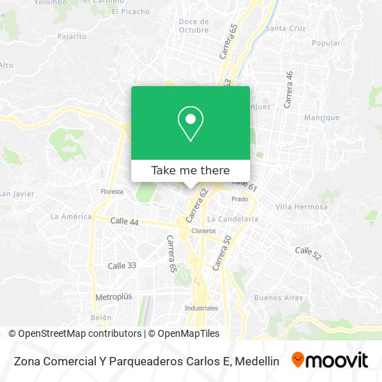 Zona Comercial Y Parqueaderos Carlos E map