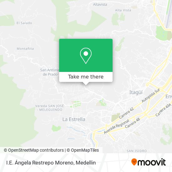 I.E. Ángela Restrepo Moreno map