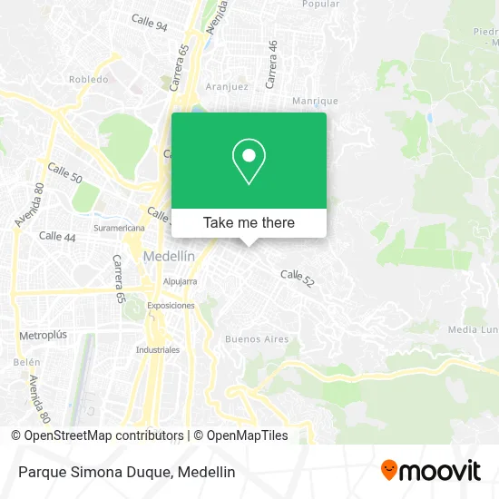 Parque Simona Duque map