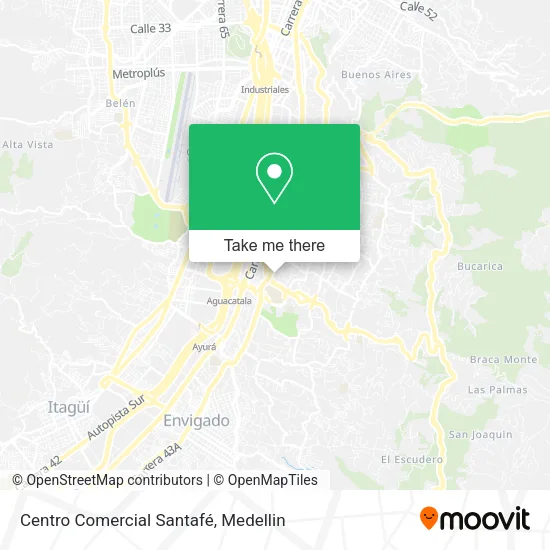 Centro Comercial Santafé map