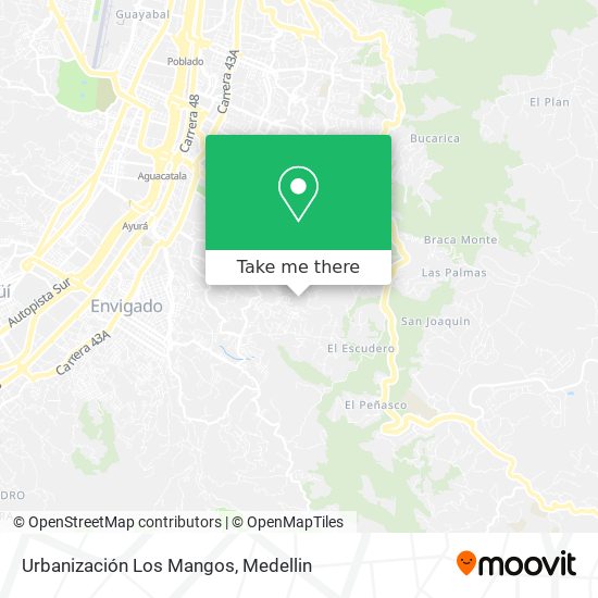 Urbanización Los Mangos map
