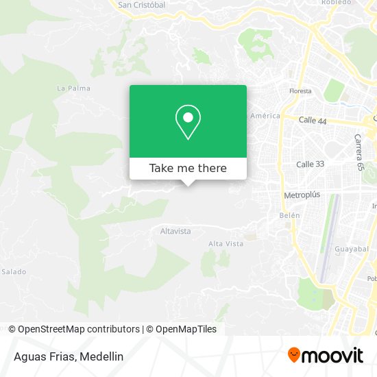 Aguas Frias map