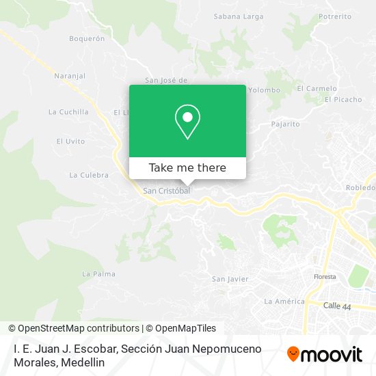 I. E. Juan J. Escobar, Sección Juan Nepomuceno Morales map