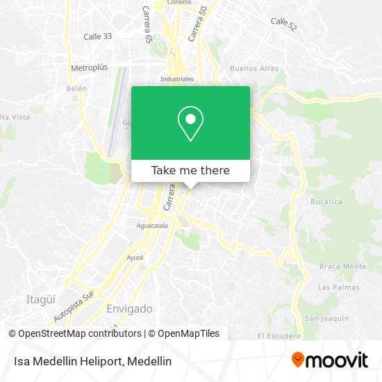Mapa de Isa Medellin Heliport