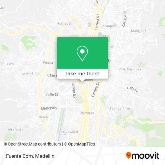 Mapa de Fuente Epm