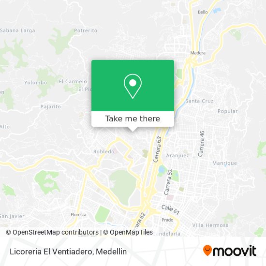 Licoreria El Ventiadero map