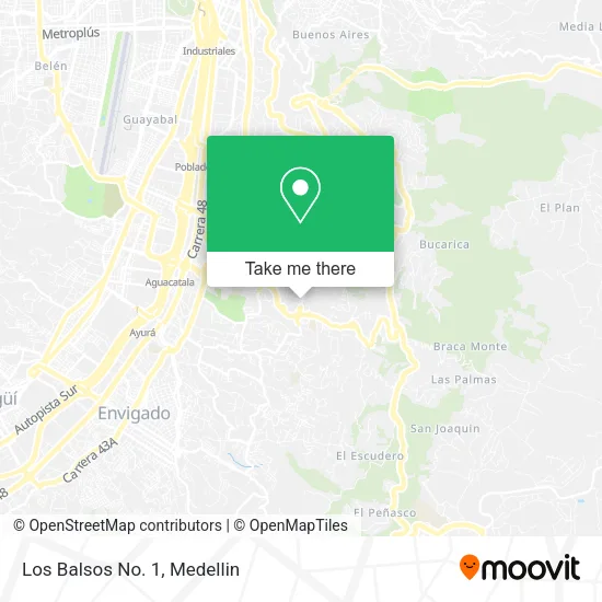 Los Balsos No. 1 map