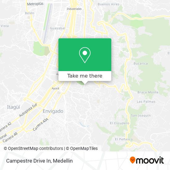 Mapa de Campestre Drive In