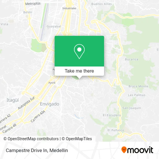Campestre Drive In map