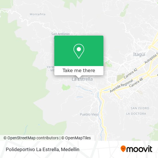 Mapa de Polideportivo La Estrella