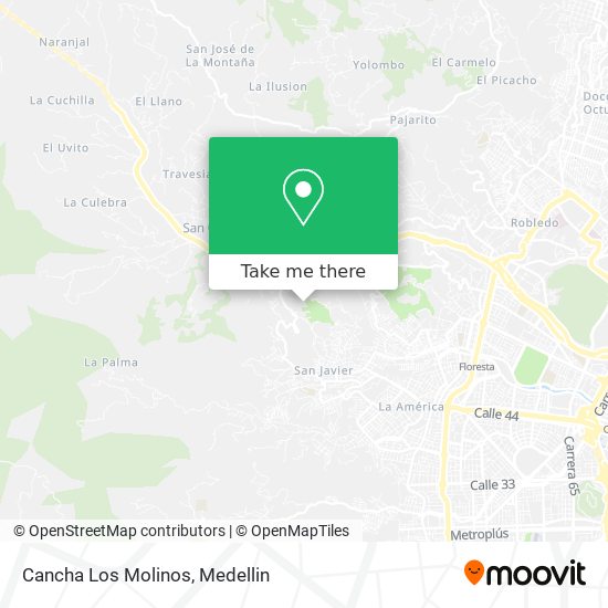 Mapa de Cancha Los Molinos