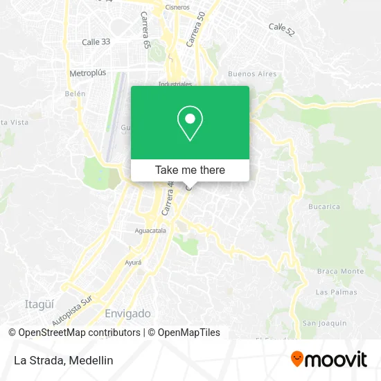 La Strada map