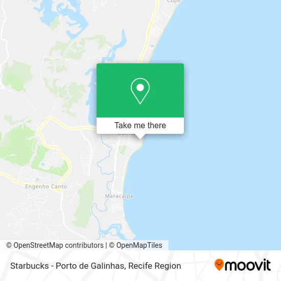 Starbucks - Porto de Galinhas map