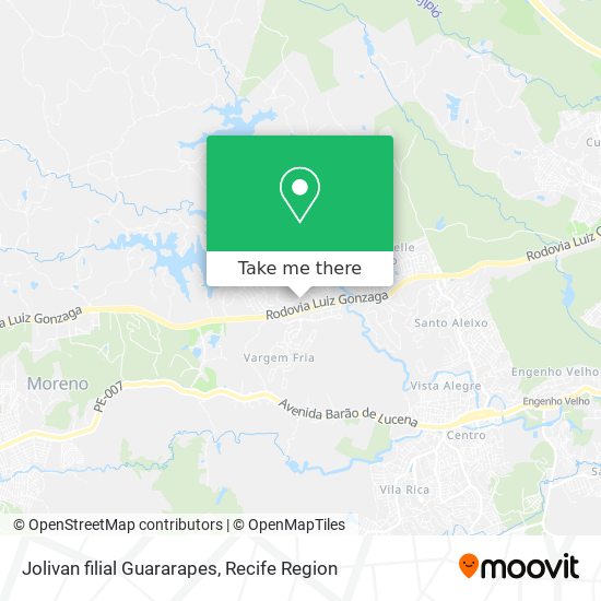 Jolivan filial Guararapes map