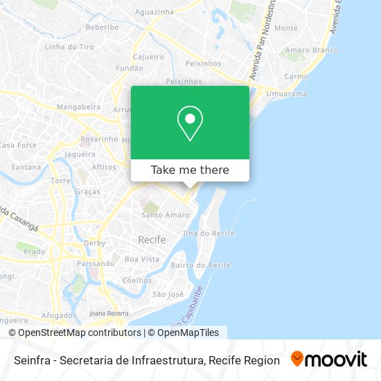 Seinfra - Secretaria de Infraestrutura map
