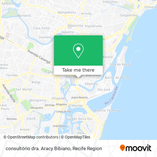 consultório dra. Aracy Bibiano map