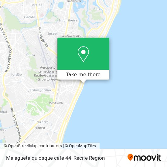 Malagueta quiosque cafe 44 map