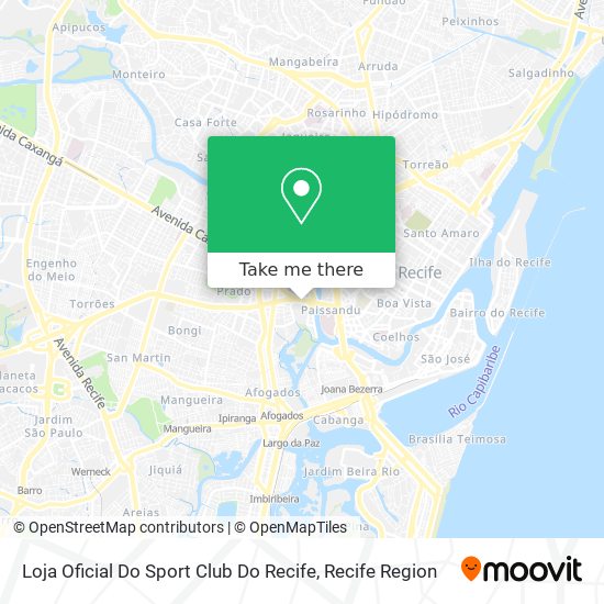 Mapa Loja Oficial Do Sport Club Do Recife