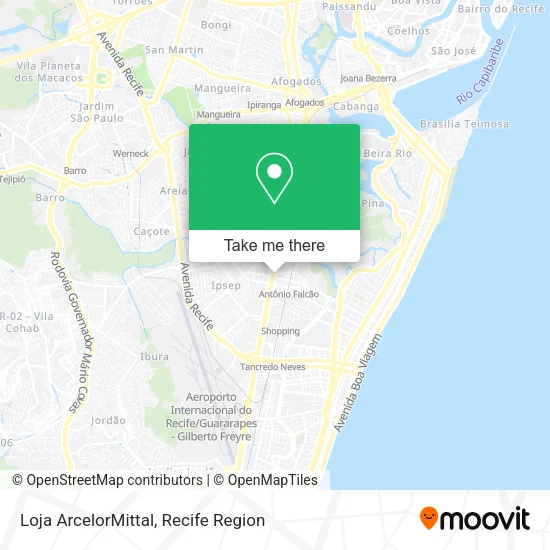 Loja ArcelorMittal map