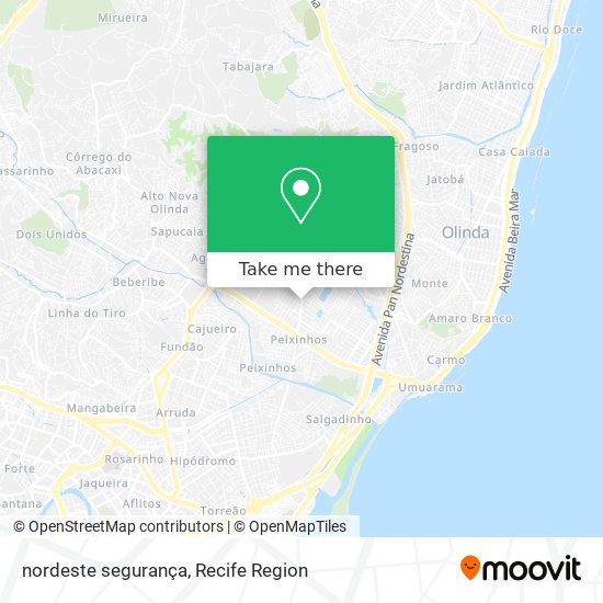 nordeste  segurança map