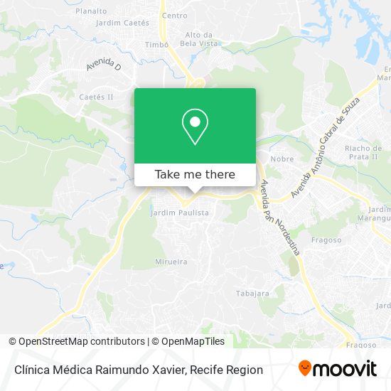 Clínica Médica Raimundo Xavier map