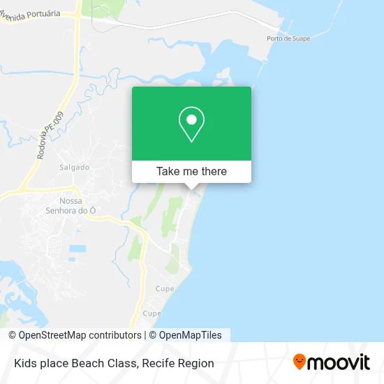 Kids place Beach Class map