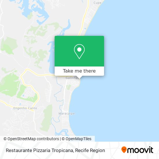 Restaurante Pizzaria Tropicana map