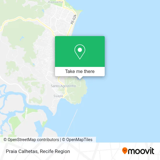 Praia Calhetas map