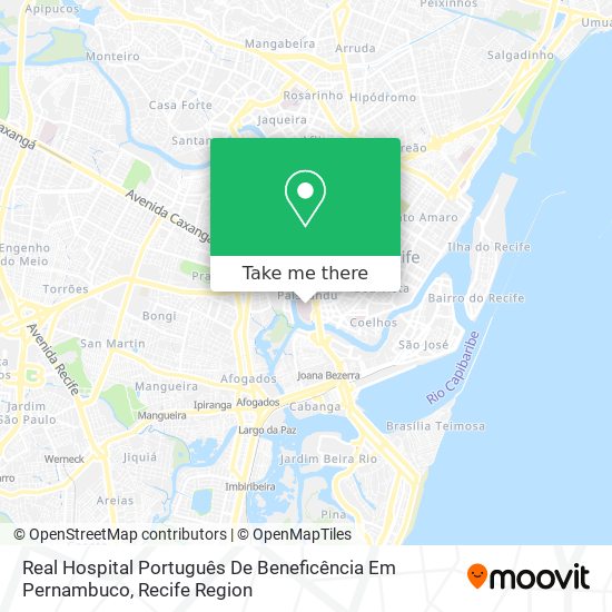 Mapa Real Hospital Português De Beneficência Em Pernambuco