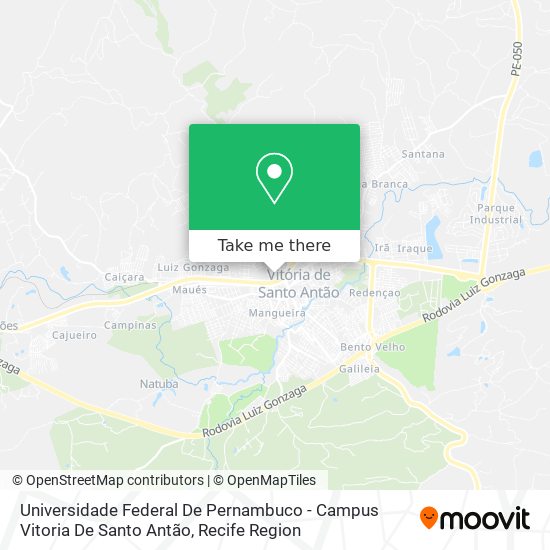 Universidade Federal De Pernambuco - Campus Vitoria De Santo Antão map