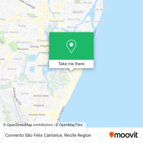 Mapa Convento São Félix Cantalice