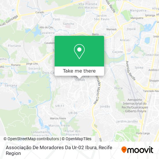 Associação De Moradores Da Ur-02 Ibura map