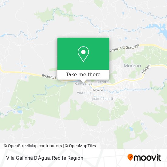 Vila Galinha D'Água map
