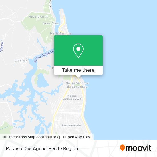 Paraíso Das Águas map