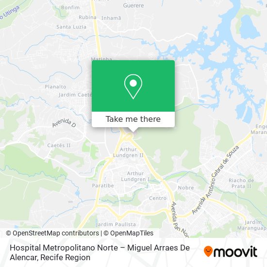 Hospital Metropolitano Norte – Miguel Arraes De Alencar map