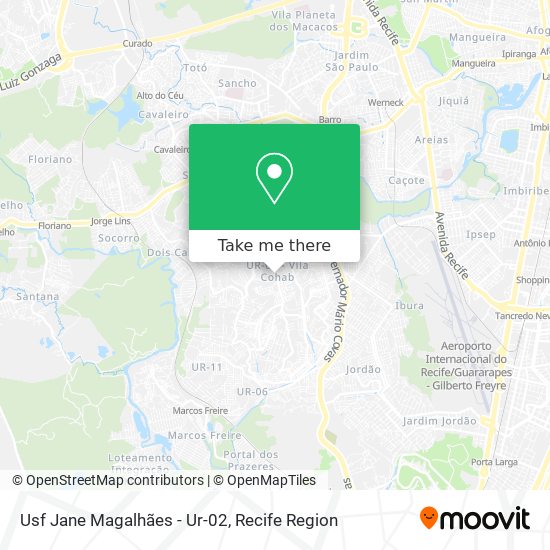 Usf Jane Magalhães - Ur-02 map