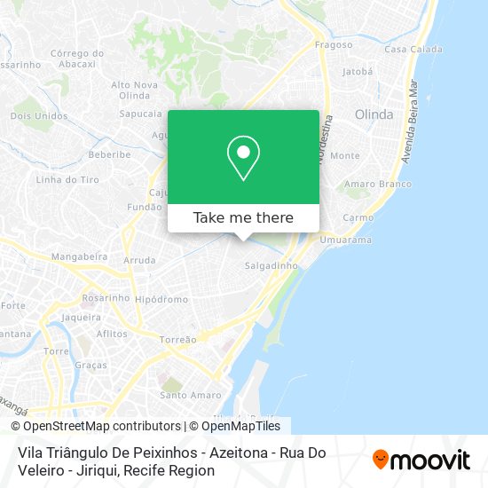 Vila Triângulo De Peixinhos - Azeitona - Rua Do Veleiro - Jiriqui map