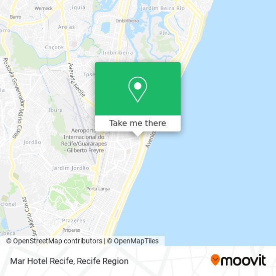 Mapa Mar Hotel Recife