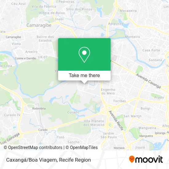 Caxangá/Boa Viagem map
