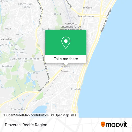 Prazeres map