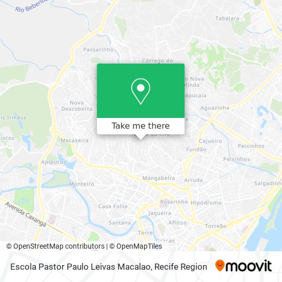Mapa Escola Pastor Paulo Leivas Macalao