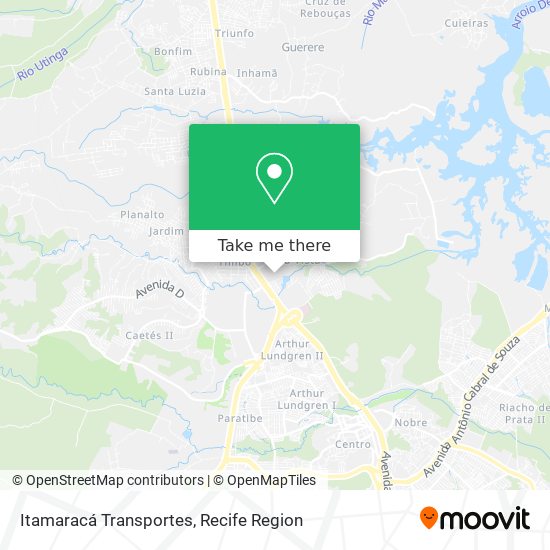 Itamaracá Transportes map
