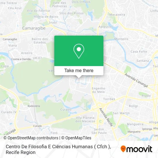 Centro De Filosofia E Ciências Humanas ( Cfch ) map