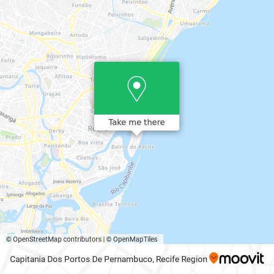 Capitania Dos Portos De Pernambuco map