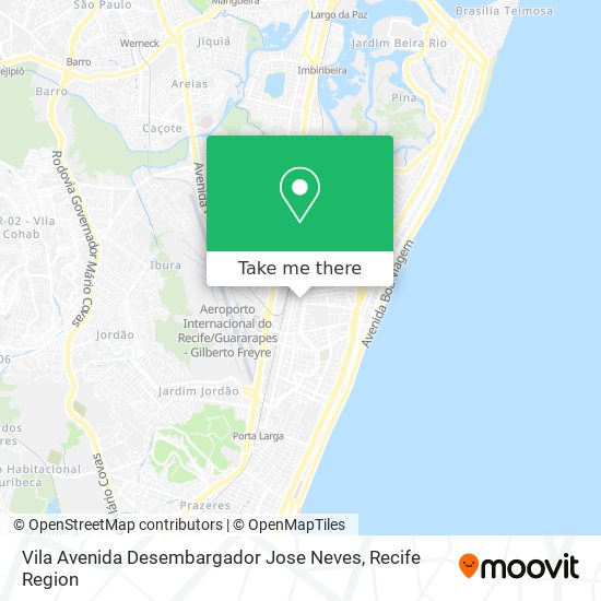 Mapa Vila Avenida Desembargador Jose Neves