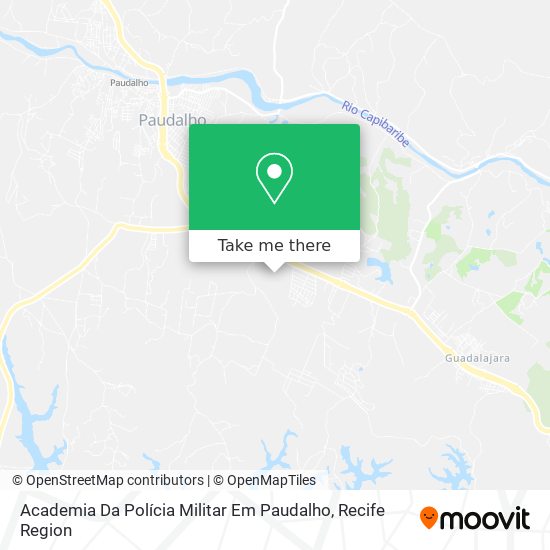 Academia Da Polícia Militar Em Paudalho map